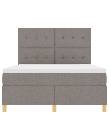 Letto a Sorgente LED con materasso Talpa 160 x 200 cm Tessuto