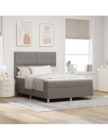 Letto a Sorgente LED con materasso Talpa 160 x 200 cm Tessuto