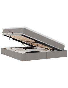 Letto con contenitore e materasso Talpa 160 x 200 cm Poliestere 2