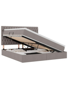 Letto con contenitore e materasso Talpa 160 x 200 cm Poliestere 2