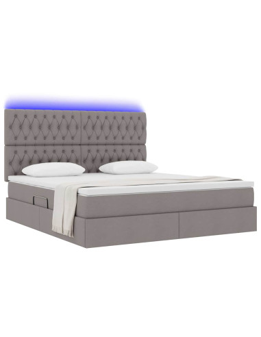 Letto con contenitore e LED Talpa 180 x 200 cm Poliestere