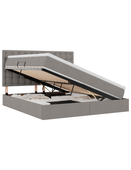 Letto con contenitore e LED Talpa 160 x 200 cm Poliestere