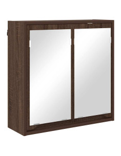 Mobiletto per specchio da bagno Rovere Marrone 60 x 20 x 60 cm 2