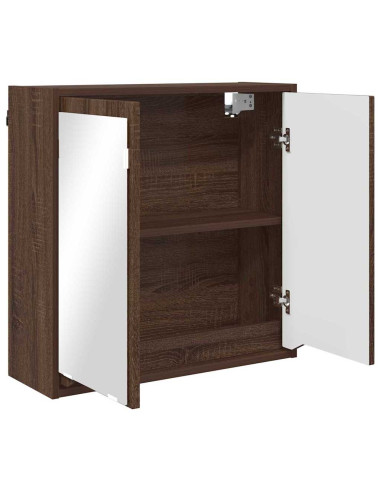 Mobiletto per specchio da bagno Rovere Marrone 60 x 20 x 60 cm