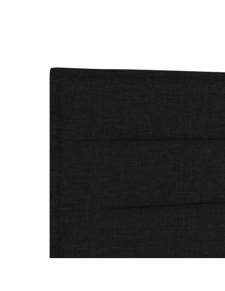 Testiera LED con luci a strisce a LED Nero 180 cm Poliestere