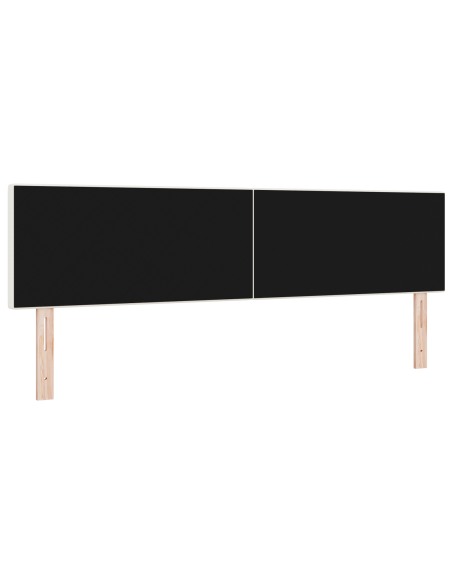 Testiera LED con luci a strisce a LED Crema 180 cm Poliestere