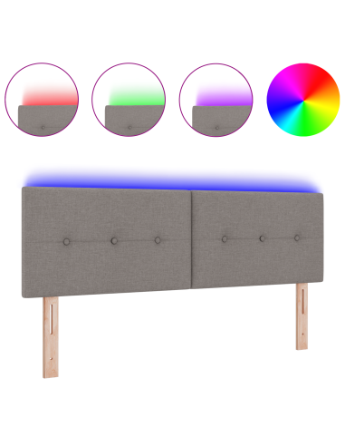 Testiera LED con luci a strisce a LED Talpa 160 cm Poliestere