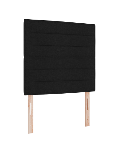Testiera LED con luci a strisce a LED Nero 90 cm Poliestere