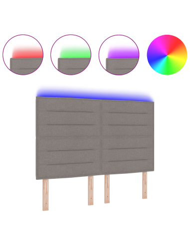 Testiera LED con luci a strisce a LED Talpa 144 cm Poliestere