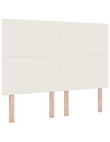 Testiera LED con luci a strisce a LED Crema 144 cm Poliestere