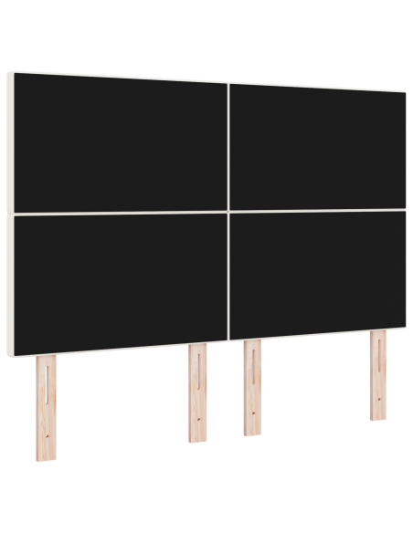 Testiera LED con luci a strisce a LED Crema 144 cm Poliestere