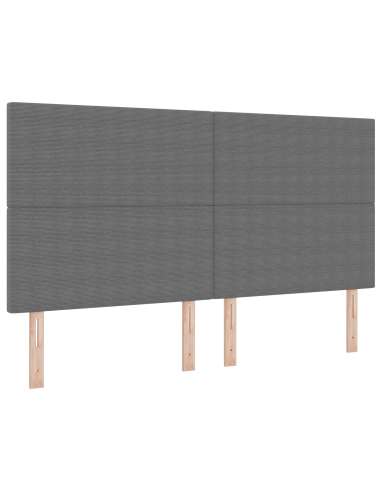 Testiera LED con testiera Grigio chiaro 180 cm Poliestere