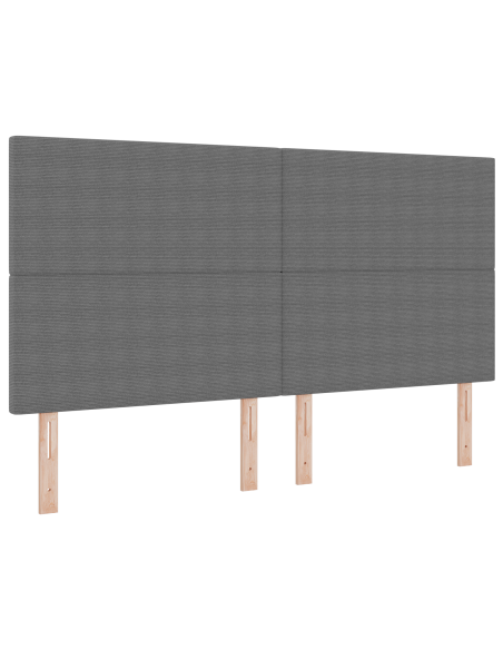 Testiera LED con testiera Grigio chiaro 180 cm Poliestere