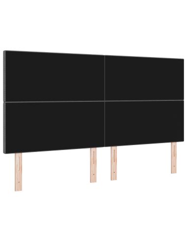 Testiera LED con testiera Grigio chiaro 180 cm Poliestere
