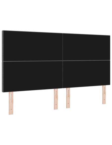 Testiera LED con testiera Grigio chiaro 180 cm Poliestere