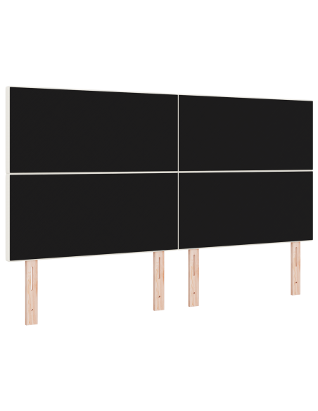 Testiera LED con luci a strisce a LED Crema 180 cm Poliestere