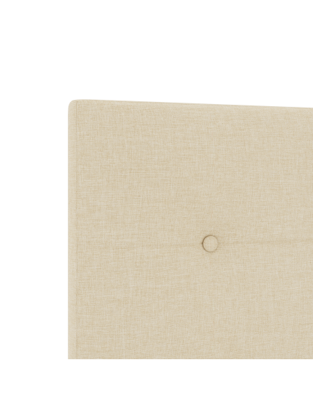 Testiera LED con luci a strisce a LED Crema 80 cm Poliestere