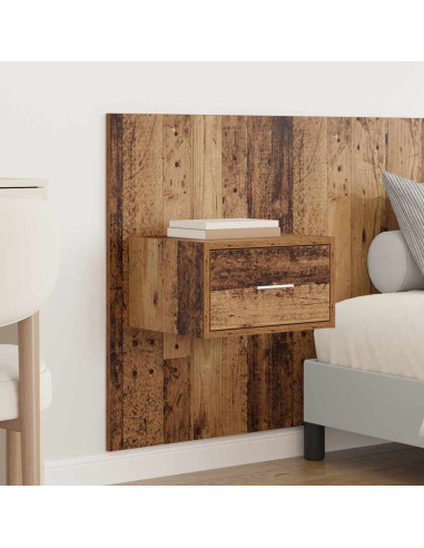Testata con Comodino 3 pcs Legno vecchio Legno multistrato