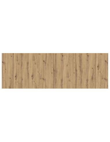 Testata con Comodino 3 pcs Rovere artigianale Legno multistrato
