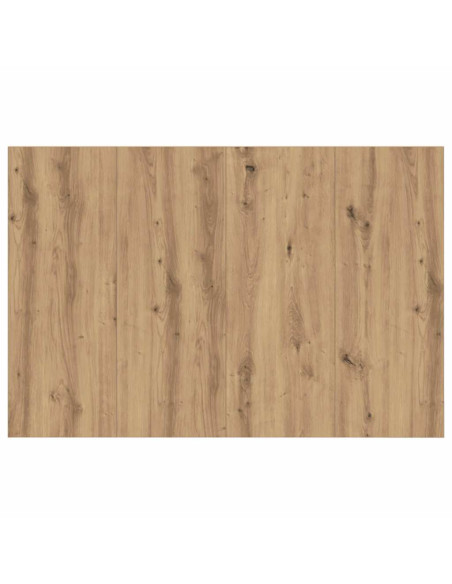 Testata con Comodino 3 pcs Rovere artigianale Legno multistrato