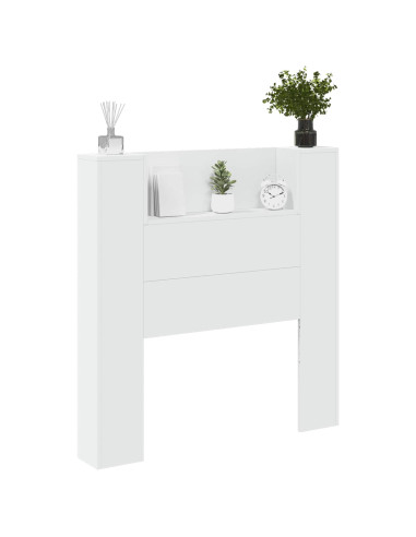 Testiera Bianco 100 x 16,5 x 103,5 cm Legno multistrato
