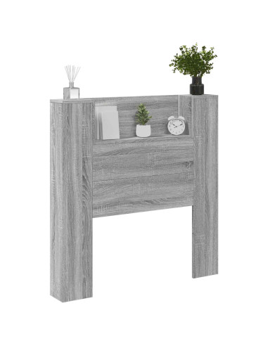 Testiera Grigio Sonoma 100 x 16,5 x 103,5 cm Legno multistrato