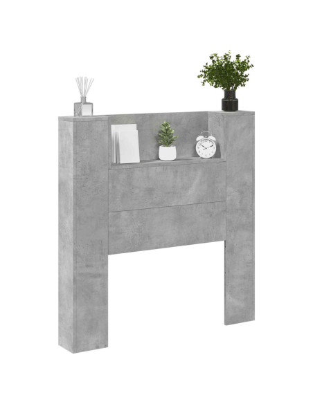 Testiera Grigio cemento 100 x 16,5 x 103,5 cm Legno multistrato