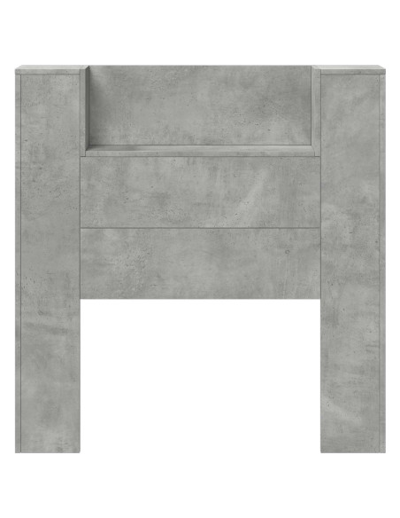 Testiera Grigio cemento 100 x 16,5 x 103,5 cm Legno multistrato