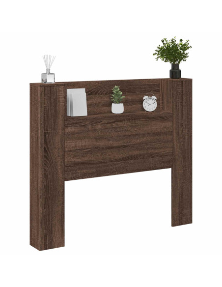 Testiera Rovere Marrone 120 x 16,5 x 103,5 cm Legno multistrato
