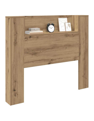 Testiera con lo scaffale Rovere artigianale 120 x 15 x 103,5 cm