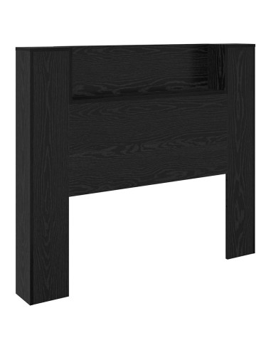 Testiera Rovere Nero 120 x 15 x 103,5 cm Legno multistrato