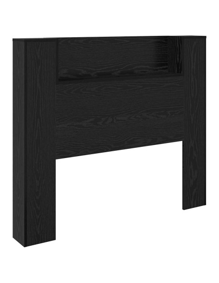 Testiera Rovere Nero 120 x 15 x 103,5 cm Legno multistrato