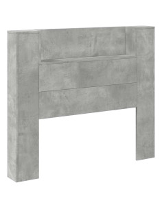 Testiera Grigio cemento 120 x 16,5 x 103,5 cm Legno multistrato 2