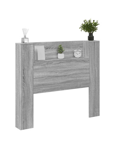 Testiera Grigio Sonoma 120 x 16,5 x 103,5 cm Legno multistrato