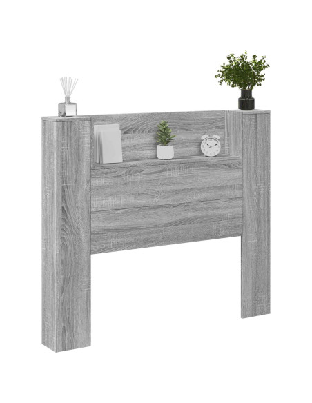 Testiera Grigio Sonoma 120 x 16,5 x 103,5 cm Legno multistrato