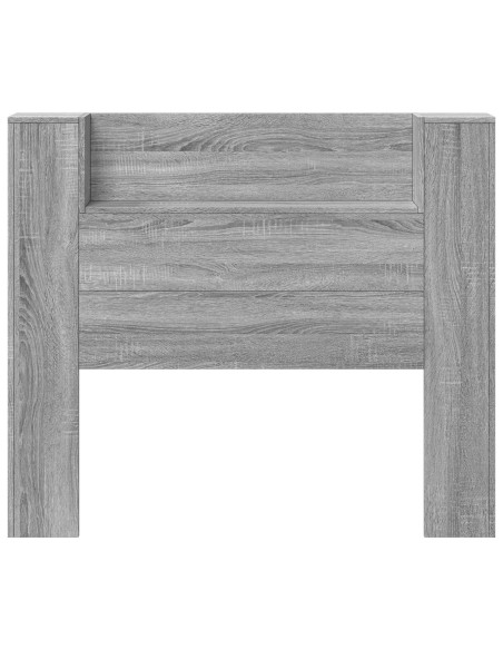 Testiera Grigio Sonoma 120 x 16,5 x 103,5 cm Legno multistrato