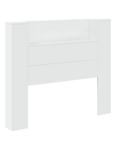 Testiera Bianco 120 x 16,5 x 103,5 cm Legno multistrato
