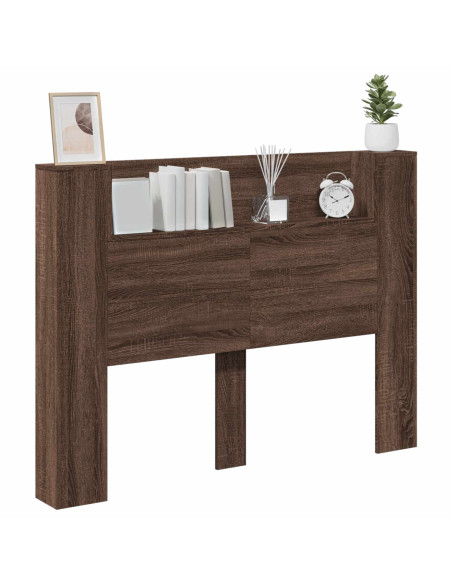 Testiera Rovere Marrone 140 x 16,5 x 103,5 cm Legno multistrato