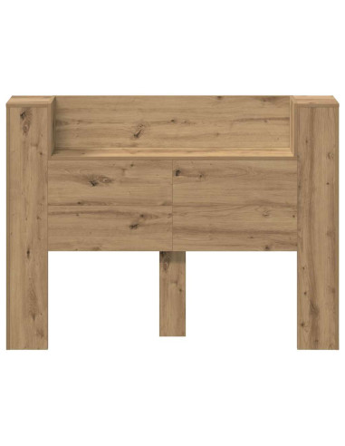 Testiera con lo scaffale Rovere artigianale 140 x 17 x 104,5 cm