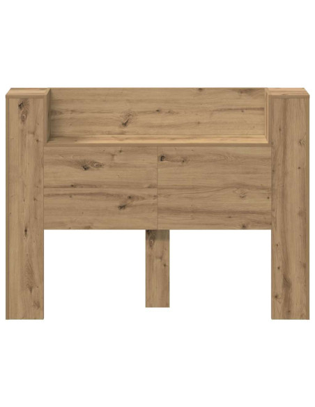 Testiera con lo scaffale Rovere artigianale 140 x 17 x 104,5 cm