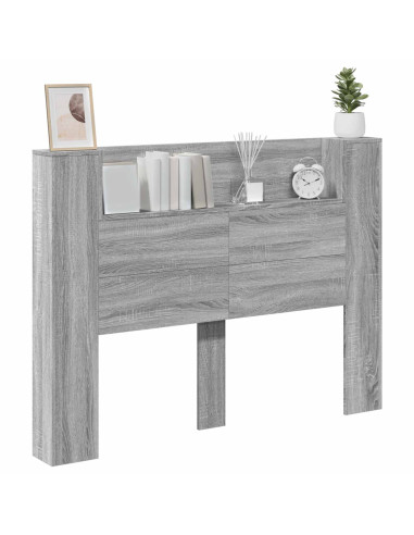 Testiera Grigio Sonoma 140 x 16,5 x 103,5 cm Legno multistrato