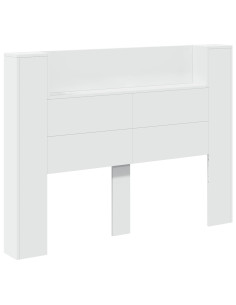 Testiera Bianco 140 x 16,5 x 103,5 cm Legno multistrato 2