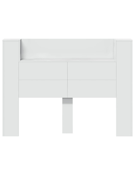 Testiera Bianco 140 x 16,5 x 103,5 cm Legno multistrato