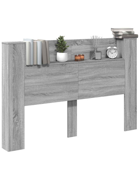 Testiera Grigio Sonoma 160 x 16,5 x 103,5 cm Legno multistrato