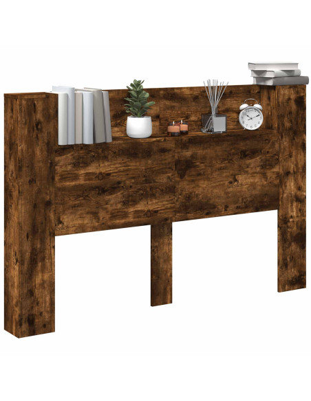 Testiera Rovere fumé 160 x 16,5 x 103,5 cm Legno multistrato
