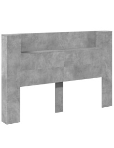 Testiera Grigio cemento 160 x 16,5 x 103,5 cm Legno multistrato 2