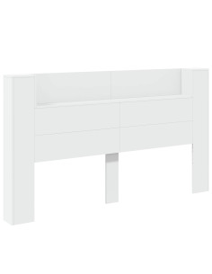 Testiera Bianco 180 x 16,5 x 103,5 cm Legno multistrato 2