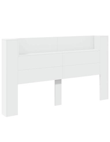 Testiera Bianco 180 x 16,5 x 103,5 cm Legno multistrato
