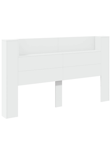 Testiera Bianco 180 x 16,5 x 103,5 cm Legno multistrato
