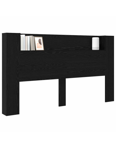 Testiera Rovere Nero 180 x 17 x 104,5 cm Legno multistrato